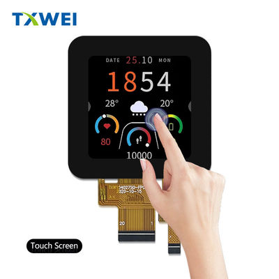 1.54 дюймовый квадратный TFT экран с разрешением 240 x 240 и емкостным сенсорным экраном 400 нит