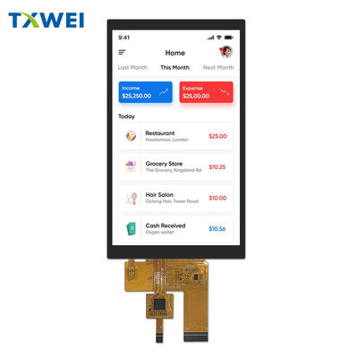 5-дюймовый TFT LCD экран 720 * 1280 HD с емкостным сенсорным экраном 40pin интерфейс LVDS вертикальный экран