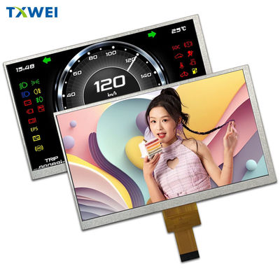 7-дюймовый 450cd/m2 автомобильный приборный дисплей 1024*600 MIPI интерфейс 40pin LCD дисплей