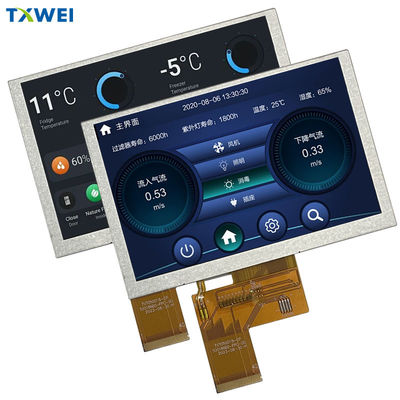 5-дюймовый TFT LCD экран IPS Высокая яркость 800 * 480 Высокое разрешение