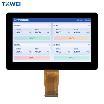 7-дюймовый IPS TFT LCD дисплей 1024X600 1000nits 50 Pin LVDS дисплей для промышленных мониторов